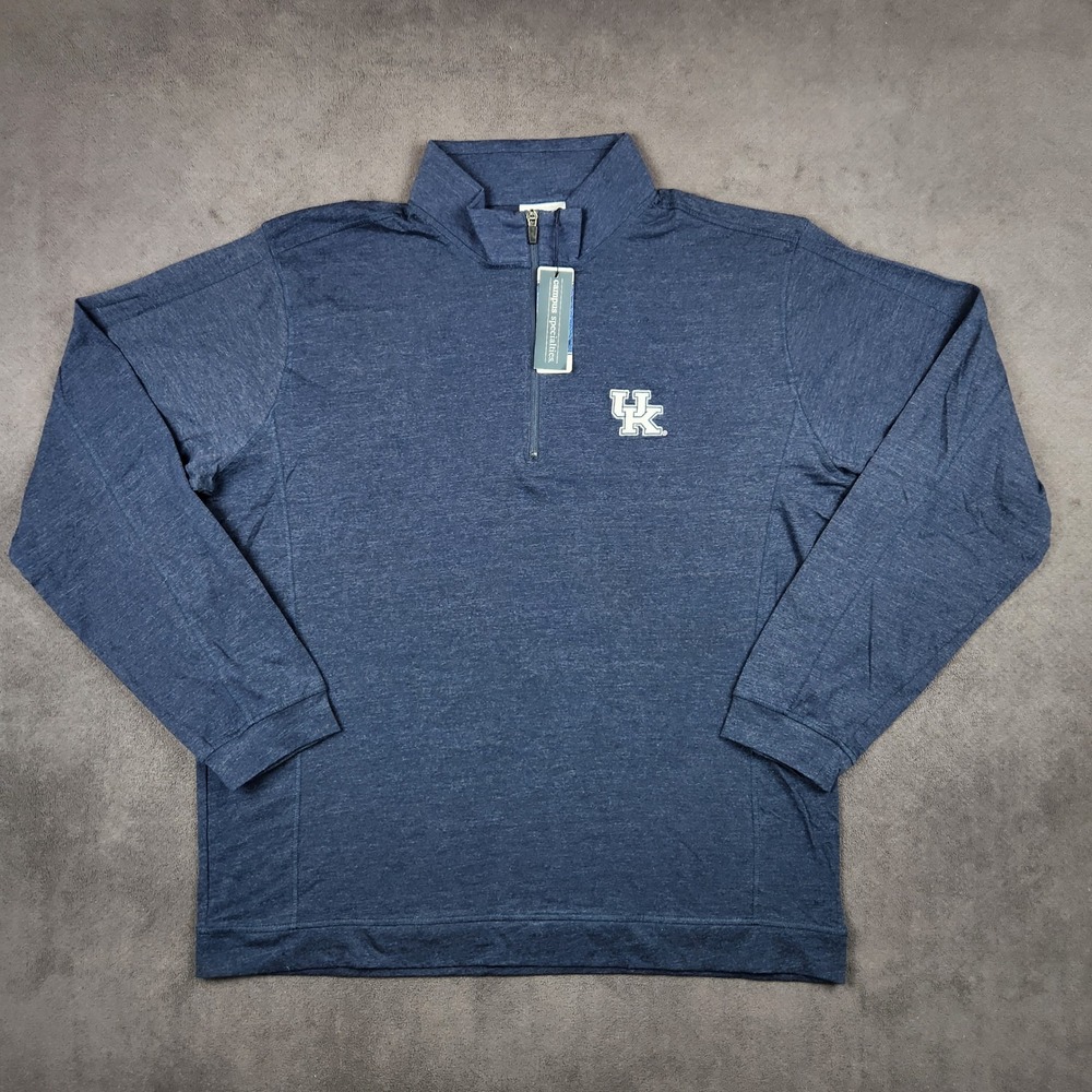 Kentucky Wildcats Campus Specialties 1/4 Zip Pullover‎ Mens XL Navy Heather NEW